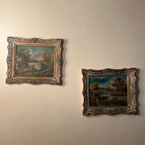 🖼 Two Beautiful Pictures approximately size 11 1/2”x13”Gorgeous Wall Art Decor.